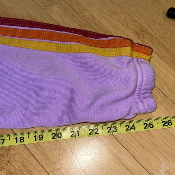 Aviator Nation 5 Stripe Jogger Sweatpants in Purple size XS, super comfy! - Picture 14 of 15